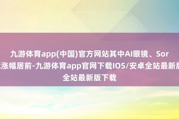 九游体育app(中国)官方网站其中AI眼镜、Sora见地涨幅居前-九游体育app官网下载IOS/安卓全站最新版下载